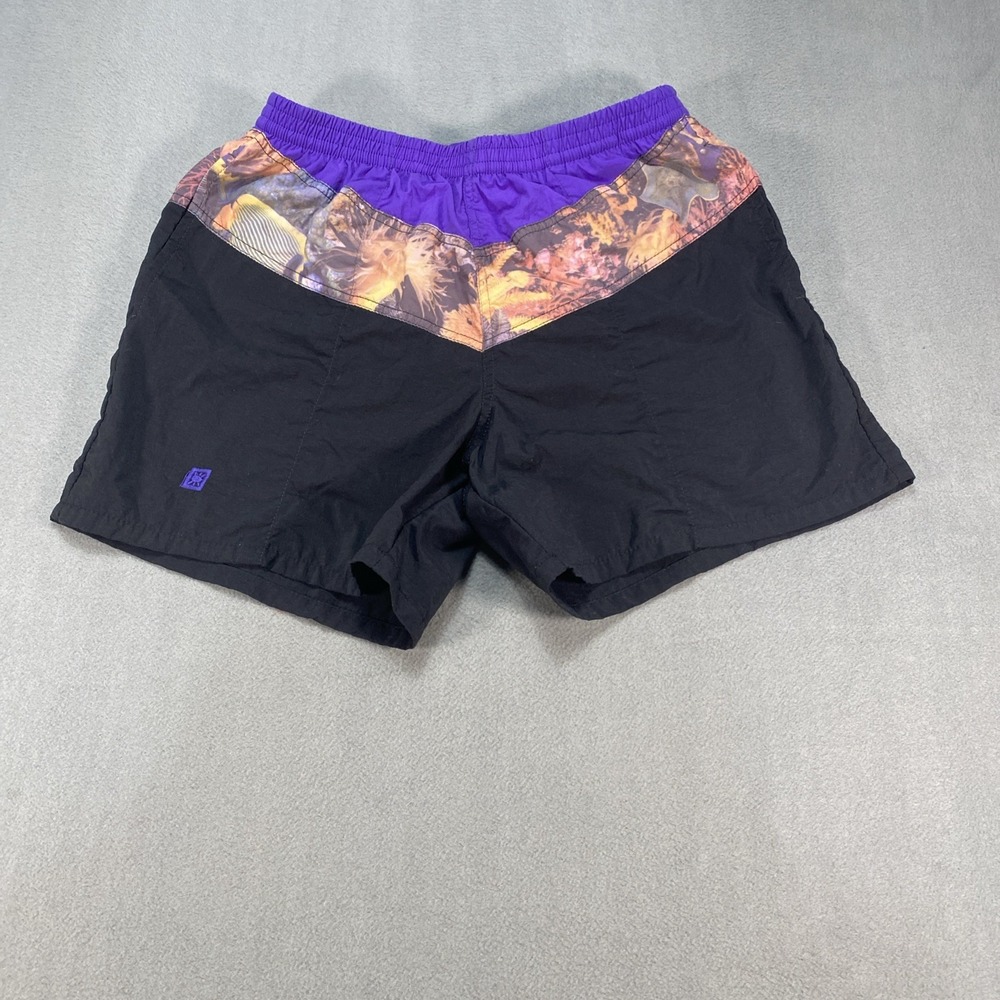 Vintage Sun Blocks Men's Medium Swim Shorts Trunks Lined 100% Nylon Made In USA